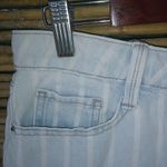 Arizona Jeans Arizona 15 33 Light White Striped Jeans Shorts Plus Photo 1