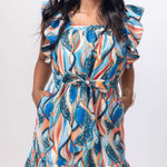 Joy Joy  Color Waves dress- NWT size medium‎ Photo 0