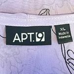 Apt. 9 ‎ Lilac Floral Ruffle Wrap Sleeveless Blouse Tie Waist XL Photo 7