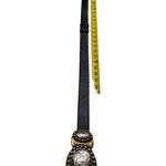 Chico's Womens Black Leather Belt W/ Two-Tone Decorative Buckle S/M SKU 6989 Photo 8