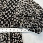 Akemi + Kin  Embroidered Mini Dress Bell Sleeve Sheer Black White Size‎ 0 Photo 1