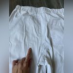J.Crew  Wide Leg Trouser Pants White Cream Size M Stretchy Hippie Boho Trendy Photo 4