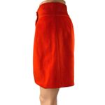 Majorelle Judy Red Orange Pleated High Waist Button Zip Mini A-Line Skirt Size S Photo 1