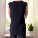 Jones New York  Black Tank Top w/ Bead Embellishments. Size Small Photo 5