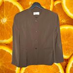 Petite Sophisticate ‎ Brown 3 Button Blazer Photo 2