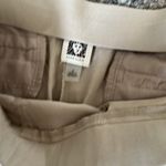 Anne Klein  tan stretchy ankle crop pant size 8 NWOT Photo 6