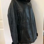 Sonoma  Life+Style Lambskin Women’s Black Aviator Leather Jacket-Faux Fur Lined Photo 1