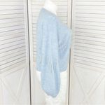 Anthropologie Broadway 38  Rhinestone Fringe Balloon Sleeve Sweater Blue XL‎ Photo 2