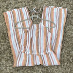 Cloth & Stone Anthropologies  Striped Jumper.‎ Linen Blend. Size Small Photo 0