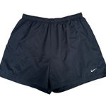 Nike dri fit athletic running black shorts women’s size large loose fit gym Photo 0