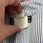 Vintage 80s Union Made Blue White Red Seersucker Dresss with Jacket Size 8 Photo 8