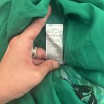 Banana Republic  Maxi Tropical Kelly Green and Blue Floral Dress Size 2 Photo 6