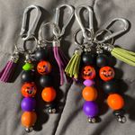 Trader Joe’s Halloween Tote Trick or Treat Candy Bags 4 QTY Keychain Charms Orange Photo 0
