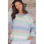 Wooden Ships Wooden Chips Flower Market Sweater Women S Colorful Preppy Minimalist Feminine Photo 2