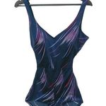 Vintage Rose Marie Reid 10 One Piece Swim Suit Blue Photo 0