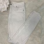 Francesca's  White Distressed Skinny Jeans Photo 2