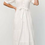Baltic Born Camille White Cotton Maxi Dress Photo 0