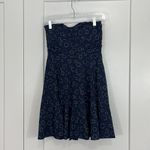 American Eagle New  Size 2 Blue, Cream, Pink Strapless Mini Dress Photo 7