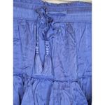 Aerie  Womens Size Medium Tiered Ruffle Mini Skirt  Periwinkle Blue Elastic Waist Photo 1