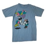 Vintage Blank Expressions Mickey Mouse Disney Minnie mouse shirt short sleeve te Blue Size M Photo 0