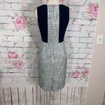 J.Crew sleeveless grey tweed blue panels sheath dress Photo 6