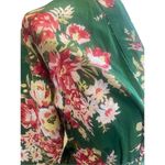 Handmade Unbranded Green Floral Kimono Style Cotton Robe Size Small Photo 7