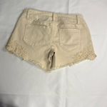 Copper Key Cream Lace Jean Shorts Photo 5