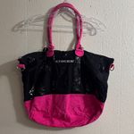 Victoria's Secret  Black and Pink Sequin Tote Photo 0