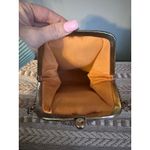 Vintage 1950s 1960s Gold Metallic Fabric Evening Bag Purse Pocketbook Photo 3