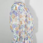 WAYF  One Shoulder Floral Chiffon Mini Dress NWT Size Medium Wedding Guest Dress Photo 5