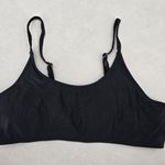 Black Padded Y2K Classic Pull On Swim Sports Bra Beach Bikini Top M Medium Photo 0