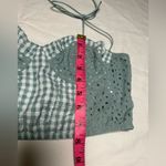 Urban Outfitters  Sweet On You Green and White Gingham Bustier Top Medium Photo 8