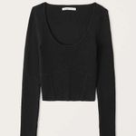 Abercrombie & Fitch Black Long Sleeve Tee Photo 0
