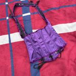 Purple boned halter corset underbust shape wear pirate vest like adjustable OS Size M Photo 4
