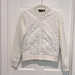 Save the Duck Beta Hybrid Water Repellent Quilted Bomber Jacket Off White Medium Photo 1