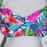 Catalina  Pink Tropical Print Bikini NWT Size 1X Short and Bandeau Bikini Set Photo 10