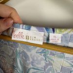 Belle Kim Gravel Floral Tunic Top Sz XL Tassel V Photo 4