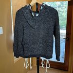 EARTHBOUND TRADING CO. BLACK CREAM SWEATER SIZE SMALL Photo 4