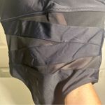 Pink Lily Meet Me at Waikiki Black One-Shoulder Swimsuit Medium Photo 4