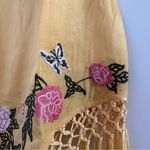 Urban Outfitters Carmen Embroidered Fringe Sleeveless Mini Dress in Yellow - XS Photo 11