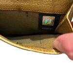 Fendi Zucca Gold Compact Wallet with Marks Photo 2