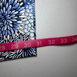 Talbots  Stretch Blue Black‎ White Floral Ankle Pants 14 Cotton Spandex Blend Photo 9