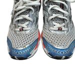 Mizuno  Wave Creation 15 Running Shoes Womens 7.5 Silver Blue Red Mesh‎ Athletic Photo 2