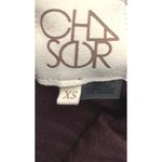 Chaser  XS Waffle‎ Knit Hoodie Pullover Maroon Cozy Minimalist Loungewear Comfy Photo 2