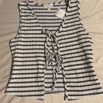See You Monday TJ Maxx Striped Blue Top Photo 0