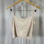Victoria's Secret  Vintage Small Cream Pink Crochet Crop Top Tank Boho Cottage Photo 1