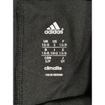 Adidas Black & Pink/Purple Striped Band Waist Flare Leggings Size S (8-10) Logo Photo 5