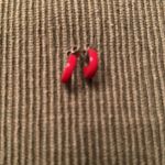 4âpairâofâred earringsâhearts,âhoops,âovalâswirlsâsunburst Red Photo 9