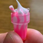 Pink Milkshake Charm Pendant Photo 0