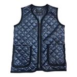 J.Crew Womens Size XS Puffer Feather Down Quilted Vest Navy Blue Zipper Pockets Photo 1